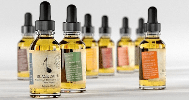 E liquids, different flavors